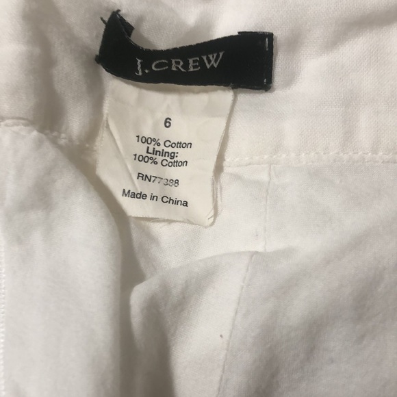 🌹J. Crew white sleeveless top Sz 6 - Picture 4 of 4